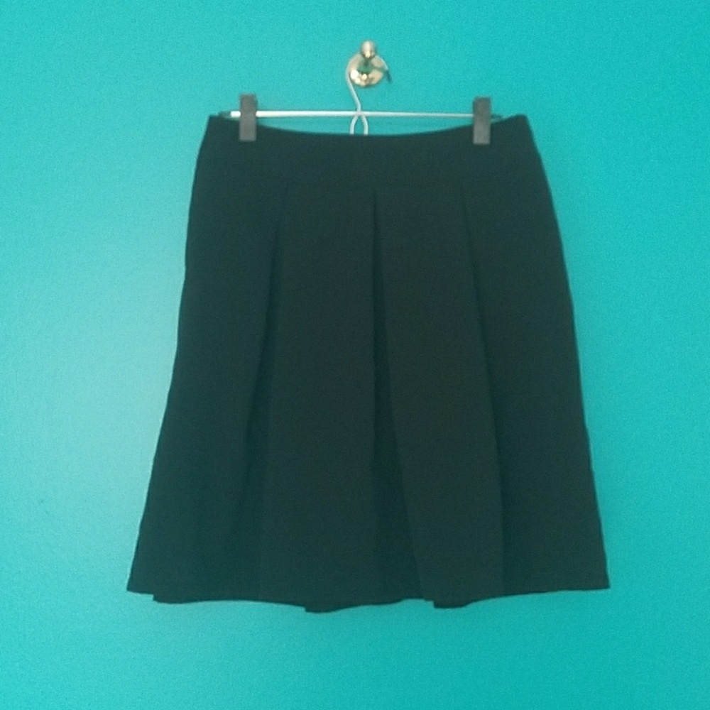 Pleated circle skirt